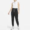 Nike Сплошной цвет с вышитым логотипом и шнурком для бега, женские брюки, черный DV7821-010
