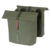 Basil City Bicycle Bags Double Pannier Waterproof Polyester Green Mousse