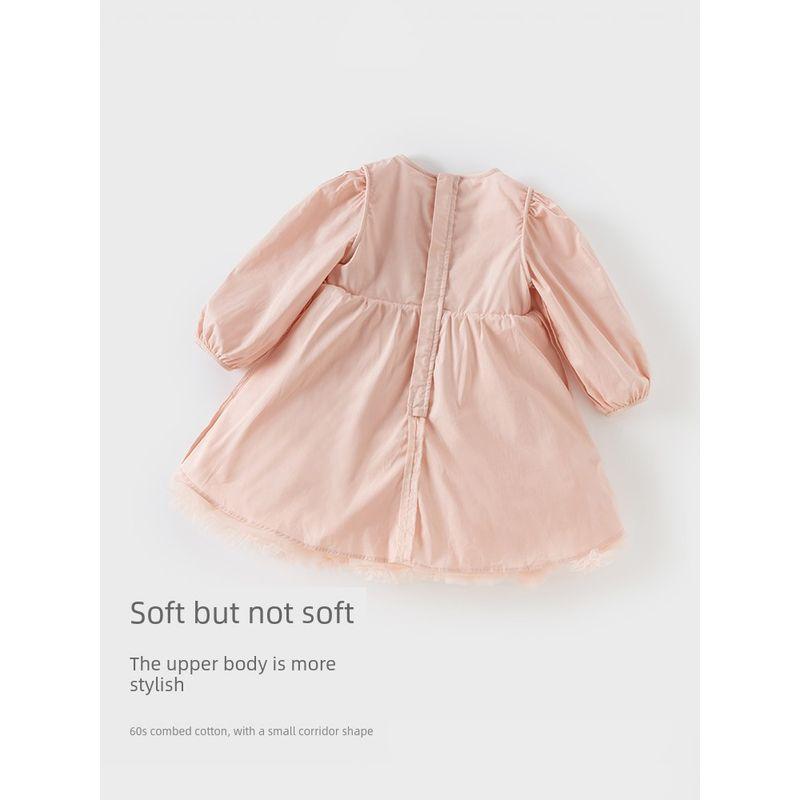 David Bella Kidsren's Dress 2026 New Style Mesh Princess Dress for Girls, Fashionable Spring Dress for Baby Girls