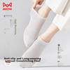 MiiOW Women's Socks, Mesh, 100% Pure Cotton, Antibacterial, Summer Low-Cut Short Socks, Ear-Loop Breathable Boat Socks, 6 Pairs Pack