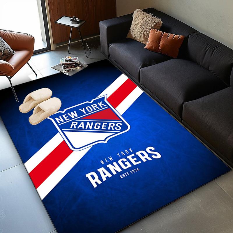 New York Crest Area Rug Suitable for Indoor And Outdoor,Carpets for Kitchens, Homes, Offices, Living Rooms,Home Decor,Christmas Gift