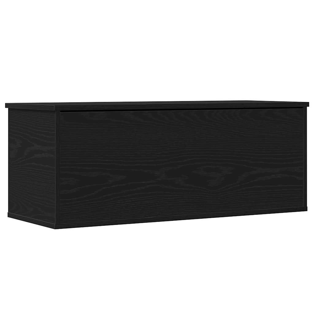 Storage Box Black Oak Look 90 x 35 x 35 cm