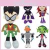 Adorable 10-inch Teen Titans Go Plush Toy Collection Featuring Robin Raven Cyborg