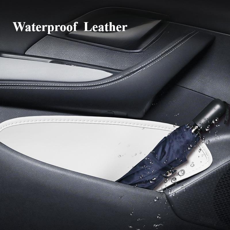 Для BYD Sea Lion 05 DM-i 2026 2026 Автомобильные Дверные Слоты Хранения Бочка Кожаный Коврик для Дверного Паза Защитная Накладка Аксессуары для Интерьера