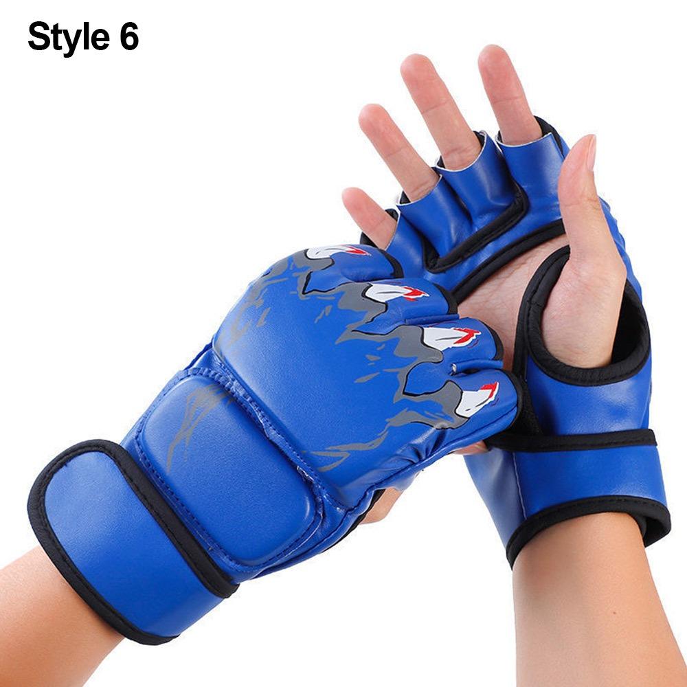 1Pair Professional Training Gloves Kickboxing Gloves for Adult Sanda Boxing UFC Training