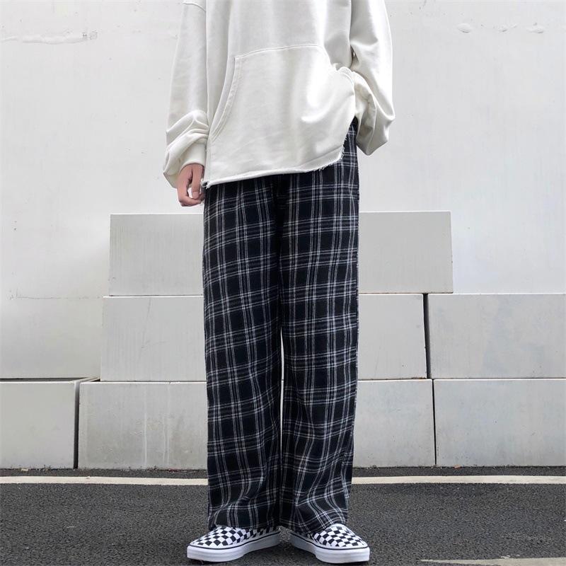 Women's Korean Version of The Trend Ins Street Fashion Lazy Style Pants Straight Casual Pants for Men and Women