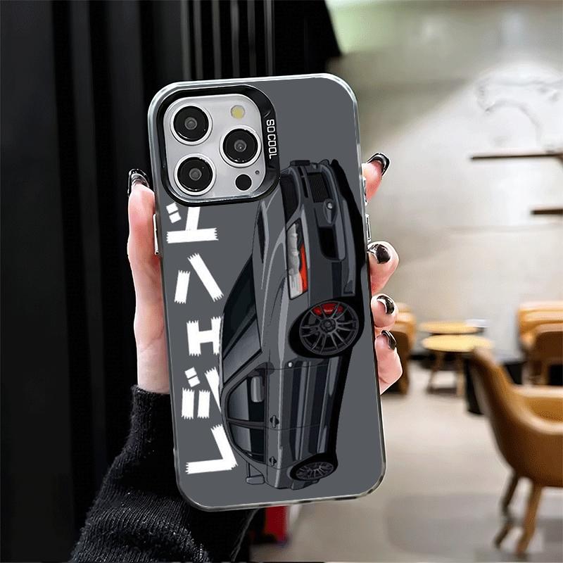 Мягкий чехол для телефона JDM Tokyo Drift Sports Car для iPhone 15 16 17 Pro Max 17Air 16E 14 Plus 13 12 Mini Ударопрочный чехол Задняя крышка