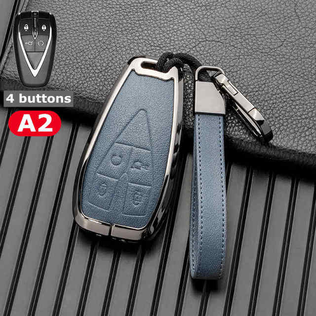 Zinc Alloy Leather Car Key Cover Shell For Changan CS35PLUS CS55PLUS CS75PLUS 2019 keyProtective Case Accessories Keychain