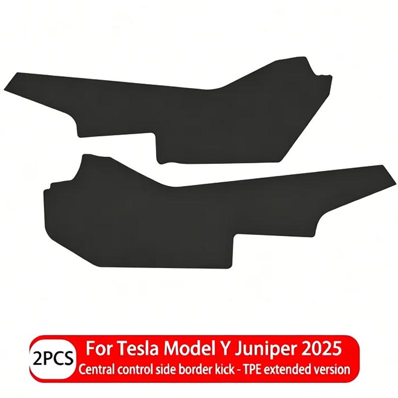 Anti‑dirt Full Coverage Anti Kick Protective Mat TPE Waterproof Car Central Control Side Anti Kick for Tesla Model Y YL Juniper