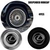 crajwx1 4PC For Lexus FSPORT IS200 ES300h ct200h RX350 IS300h IS250 Car Styling Wheel Tire Hub Cap Cover Badge Auto Exterior Accessories