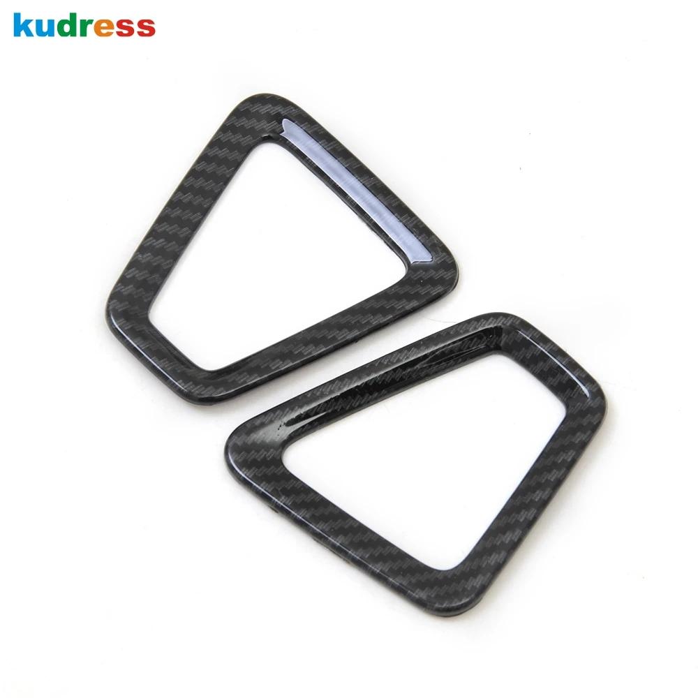 For Volvo XC60 XC 60 2018 Carbon Fiber Car Front Upper Air Condition Vent Outlet Cover Trim Interior Accessories