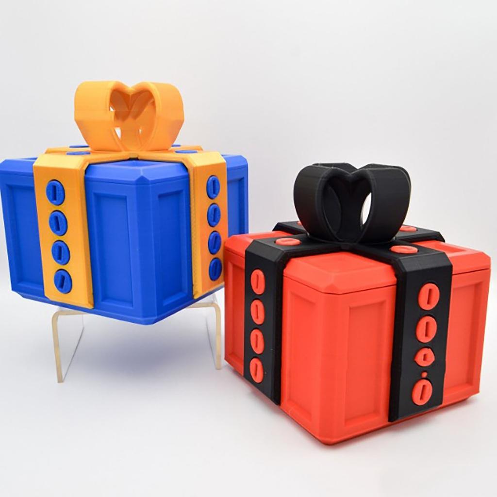 Новая раздражающая подарочная коробка с раздражающим орнаментом, напечатанным на 3D-принтере