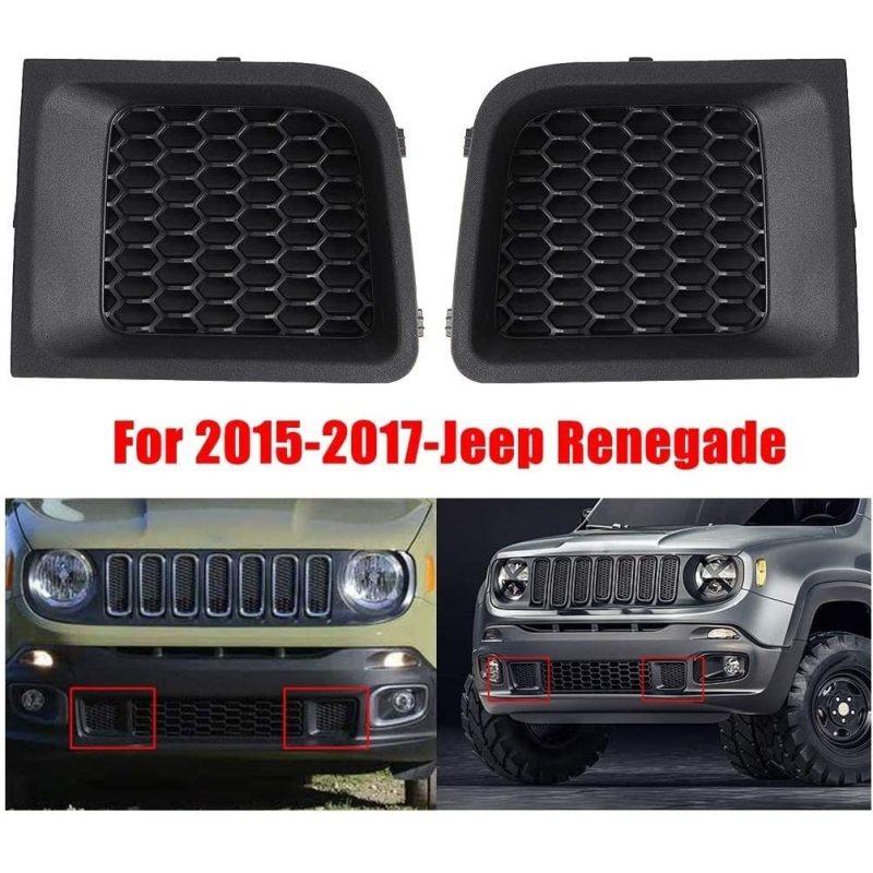 Left And Right Front Bumper Lower Grille Bezel Cover Oe:5xb62lxhaa 5xb63lxhaa For JEEP RENEGADE