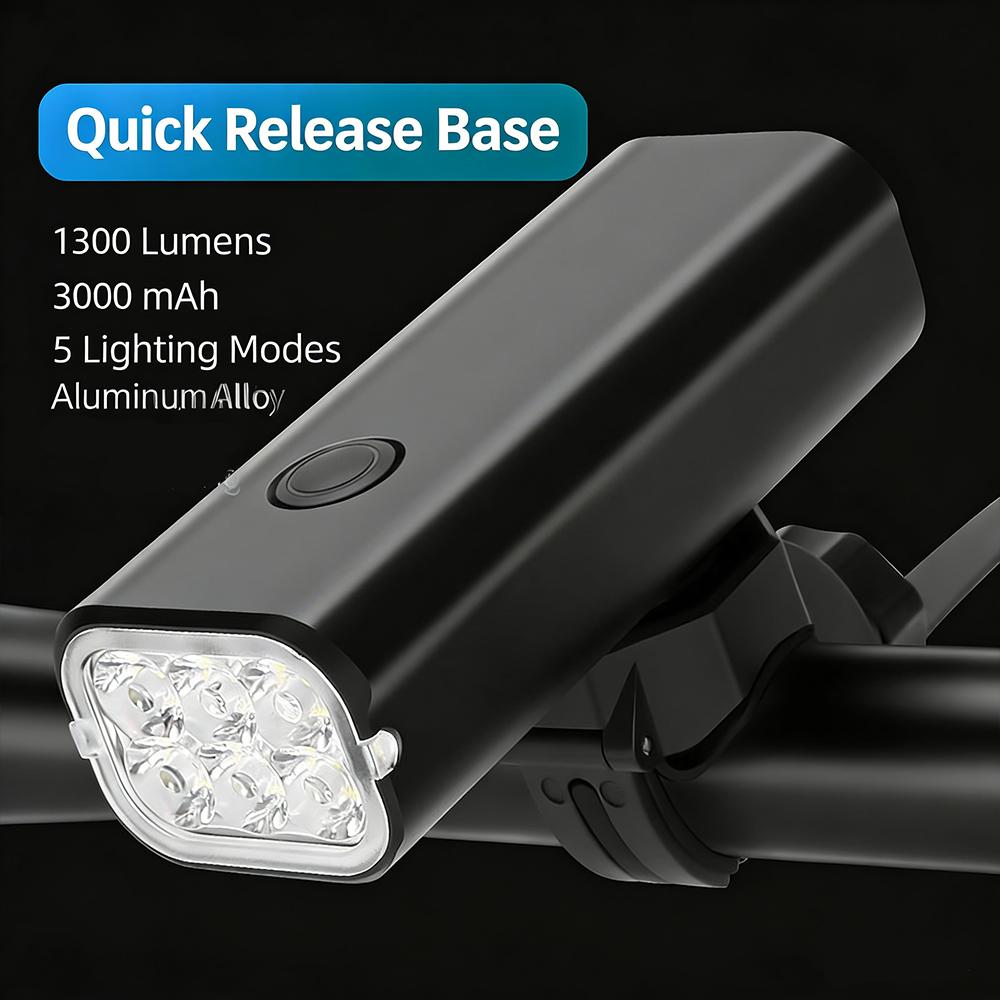 BUCKLOS Bicycle Light 6000mAh Road Bike Headlight 2800 Lumens Cycling Front Lamp USB Rechargeable Bicycle Front Lights