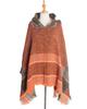 European & American Herringbone Women's Hooded Poncho Pullover (Spring, Autumn, Winter Collection)