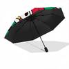 1pc My Melody Christmas Wreath Design Automatic Folding Umbrella - Portable 3-Fold Design with 8-Bone Iron Frame, Perfect Holiday Gift for Fans, Trave