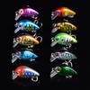 10Pcs Mini Minnow Fishing Lures Laser Hard Bait Shallow Dive Micro Wobbler Trout Perch Bass Artificial Lure with Hooks