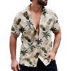 Men's 3D Pineapple Printed Shirt Button Up Shirt Casual Shirt Summer Shirt Short Sleeved Daily Vacation Clothing
