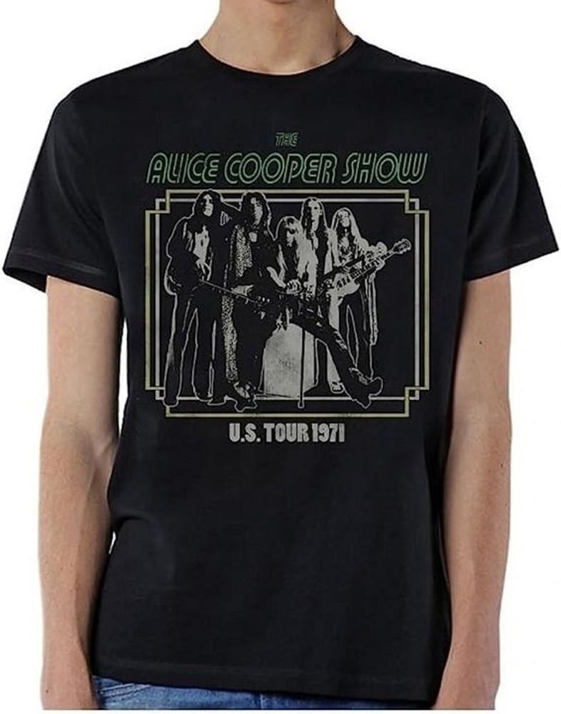 ALICE COOPER CD LGO LOVE IT TO DEATH US TOUR 1971 Официальная ФУТБОЛКА МАЛЕНЬКАЯ Новая litd Унисекс Футболка