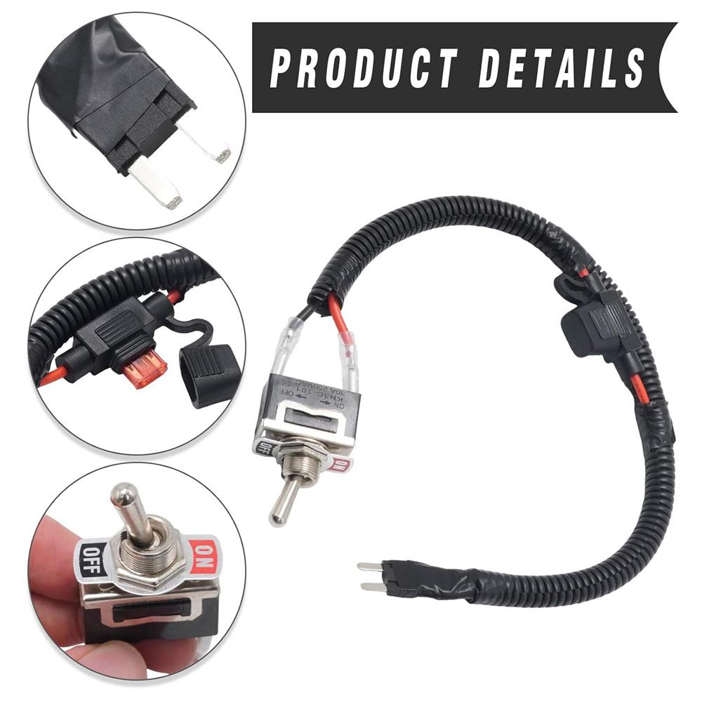 Switched Fuse Kit with Waterproof Cap for ATM Mini-Fuse Towed Vehicles