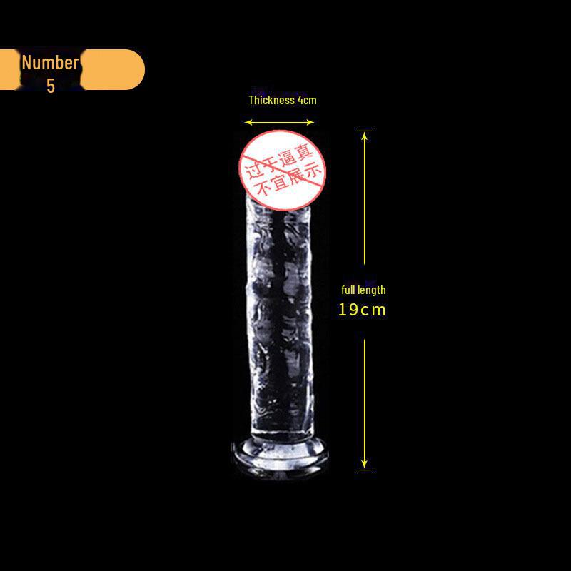 Yongai Прозрачный Кристалл Дилдо - Реалистичная Взрослая Секс Игрушка Для Женщин