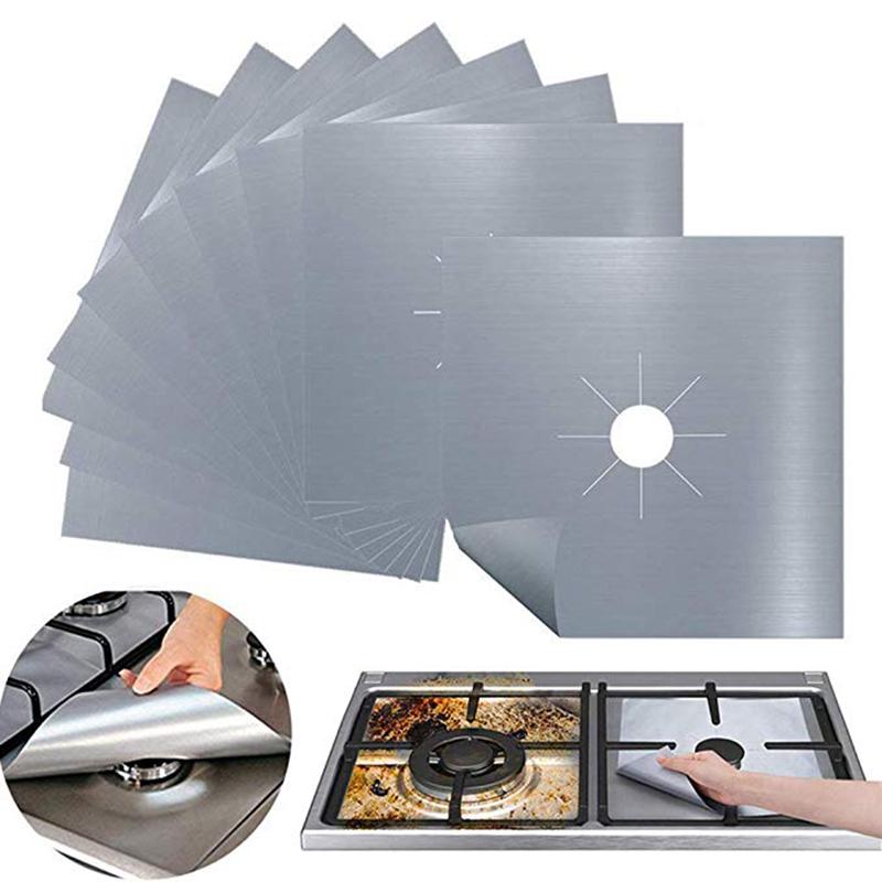 1/5/10PCS High Heat Resistant Glass Fiber Gas Stove Protector - Reusable and Easy To Clean