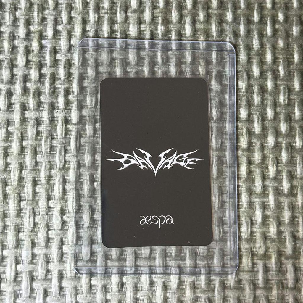 [ИСПОЛЬЗОВАН] aespa предварительно записанная Карина aespa Карина коллекционная карточка