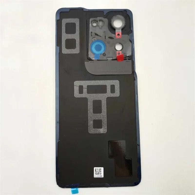 For Oppo Reno 8 Pro Plus cph2357 battery cover back glass panel rear housing case with camera frame lens