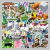 50 водонепроницаемых наклеек Minecraft для чемоданов, самокатов, компьютеров, планшетов и декора