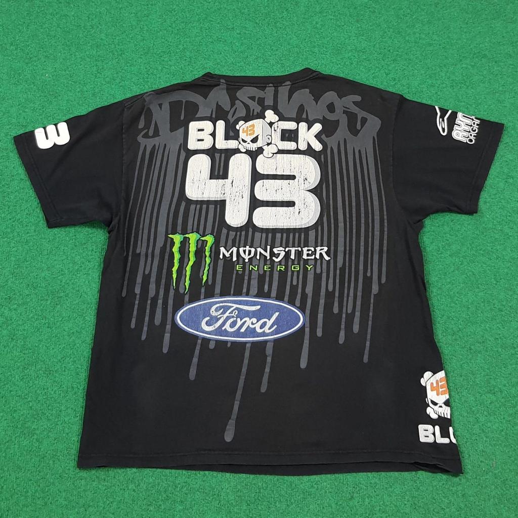 Vintage Ken Block 43 Hoonigan Monster Energy Ford Tshirt