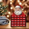 Santa Advent Calendar Wooden Christmas Countdown Calendar Reusable Festive Decoration