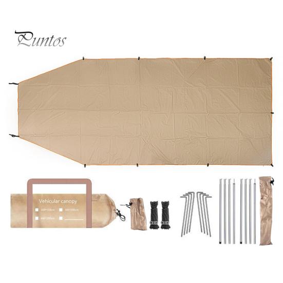 Автомобильный тент, водонепроницаемый тент из ткани Оксфорд, 5-8 человек, открытый кемпинговый брезент, внедорожник, навес для задней двери грузовика, крыша автомобиля, солнцезащитный козырек, хэтчбек, автомобильная палатка