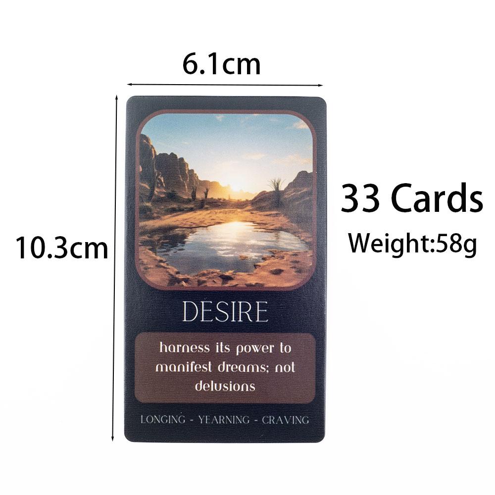 Shadow Work Oracle for Family Party High Quality Fortune Borad Game Deck with 11 English Visions Divination Cards 11.1*6.1cm