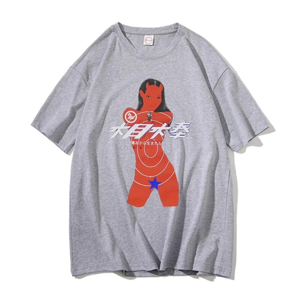 2022 New Ian Connor Sicko Born From Pain Devil Girl Tshirt Unisex Women Funny Hip Hop T-shirt Unisex Loose Tee Woman Retro T Shirts