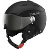 Casque De Ski - Bolle - Backline Visor - Noir/Argent - Visière Interchangeable - 2 En 1