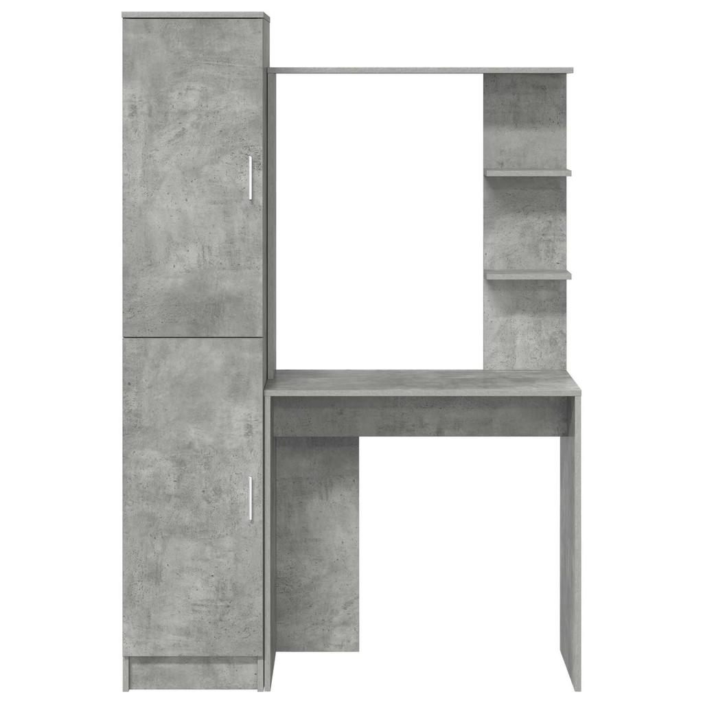 Desk Set 2 pcs Concrete Grey