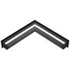 Vent Cover LUFT corner 56x56x12 black
