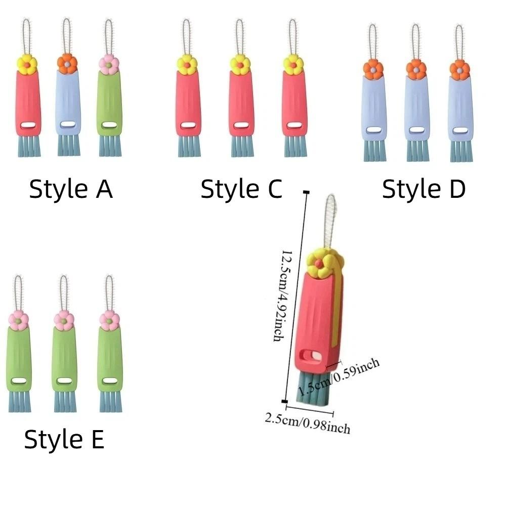 Mini Straw Cleaning Brush Silicone Cup Lid Cleaning Brush  Appliance Maintenance