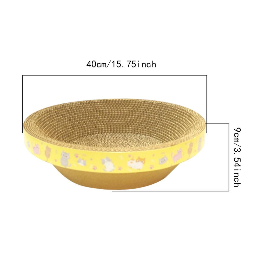 Круглая картонная когтеточка-кровать для маленьких, средних и больших кошек, коврик, защита мебели, доска для царапания, игровые товары для домашних животных, отдых