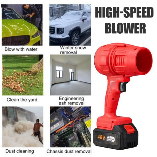 Беспроводной мощный реактивный вентилятор с высокоскоростным бесщеточным двигателем мощностью 1050 Вт, работающий от аккумулятора, ручной канальный турбовентилятор высокой мощности