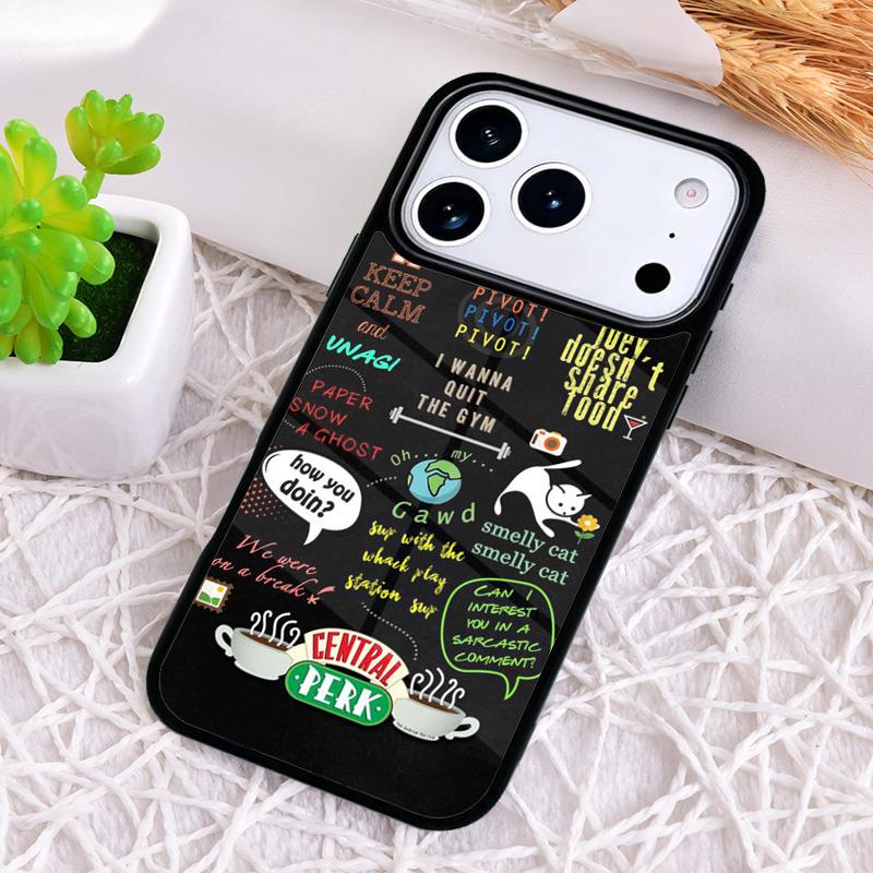 Friends TV soft Phone Case for iPhone 17 Air 16 15 11 12 14 13 Pro Max Shockproof Cover