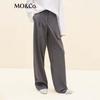 MO&Co. Women's High-Waist Wide-Leg Trousers MBE3PAT006