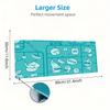 Larva Print  Cushion Non-slip Laptop Tablet Big Mousepad XXL Mat Mini PC Playmat With Lock edge