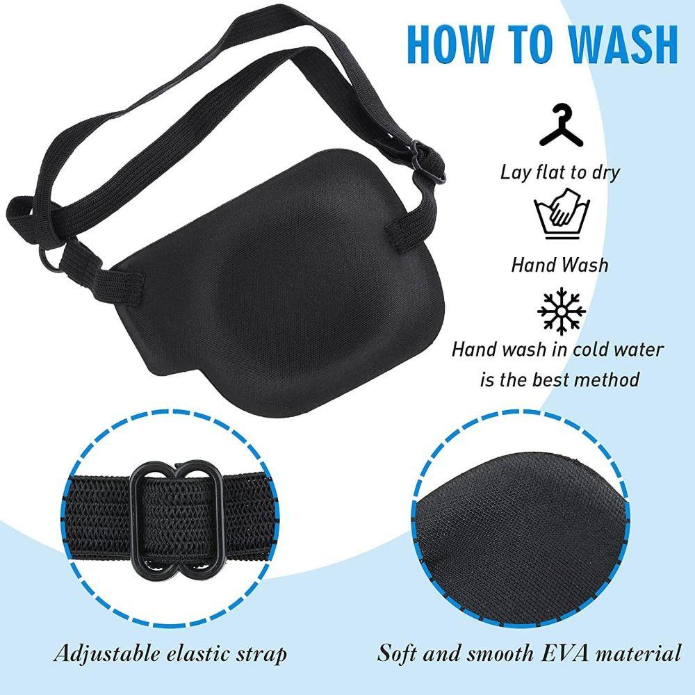 3D 3D регулируемая повязка на глаз Регулируемые повязки для лечения амблиопии Одинарная повязка на глаз для правого или левого глаза