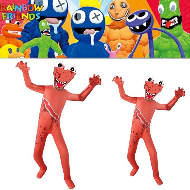 Костюм Оранжевого Комбинезона Roblox Rainbow Friends для Детей из Дышащей Полиэстеровой Ткани