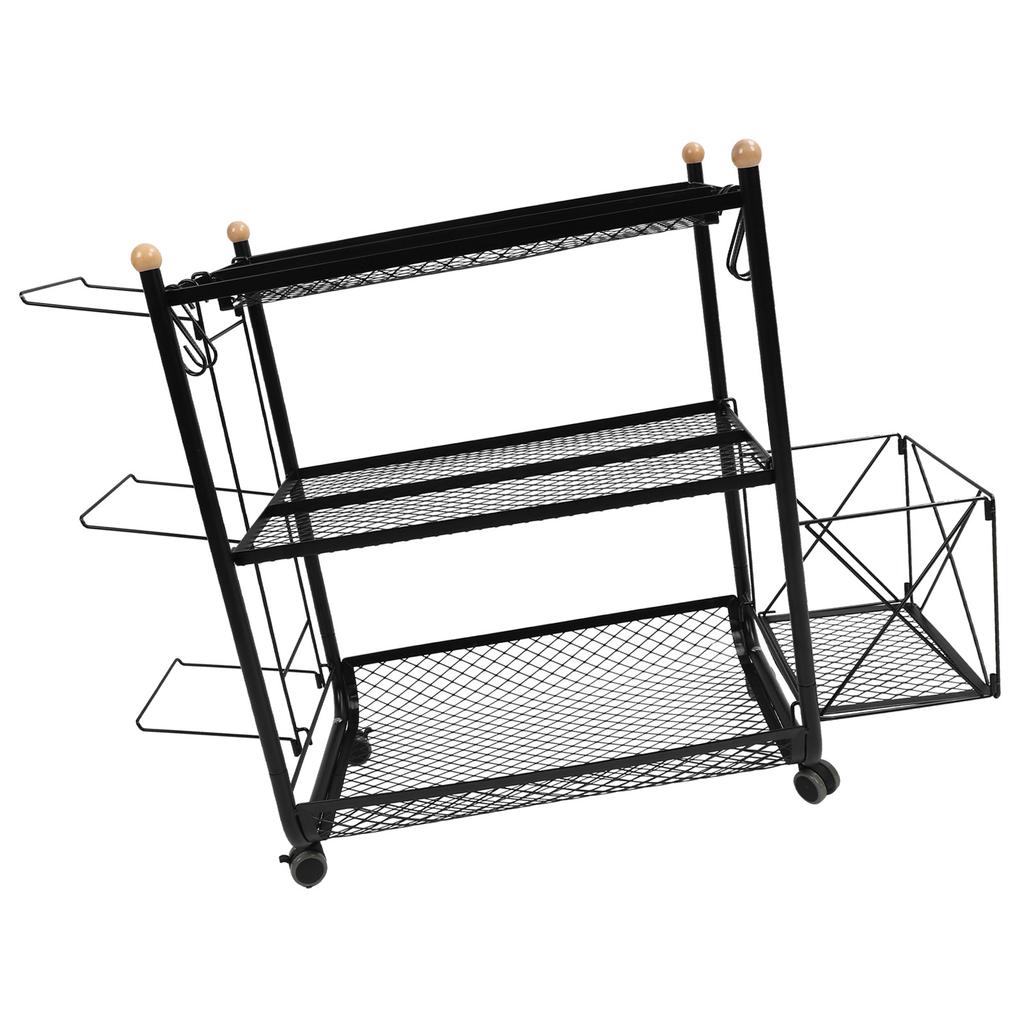 Органайзер для спортивного инвентаря, многоцелевая, вместительная, передвижная стойка для хранения мячей с корзинами и