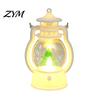 Decorative Holiday Lantern Christmas Night Light, Retro Santa/Snowman/Tree Handheld Oil Lamp with Light Warm LED, Cute Tabletop Decor, Xmas