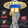 Self Closing Odor Resistant Floor Drain Core Backflow Preventer Copper Household