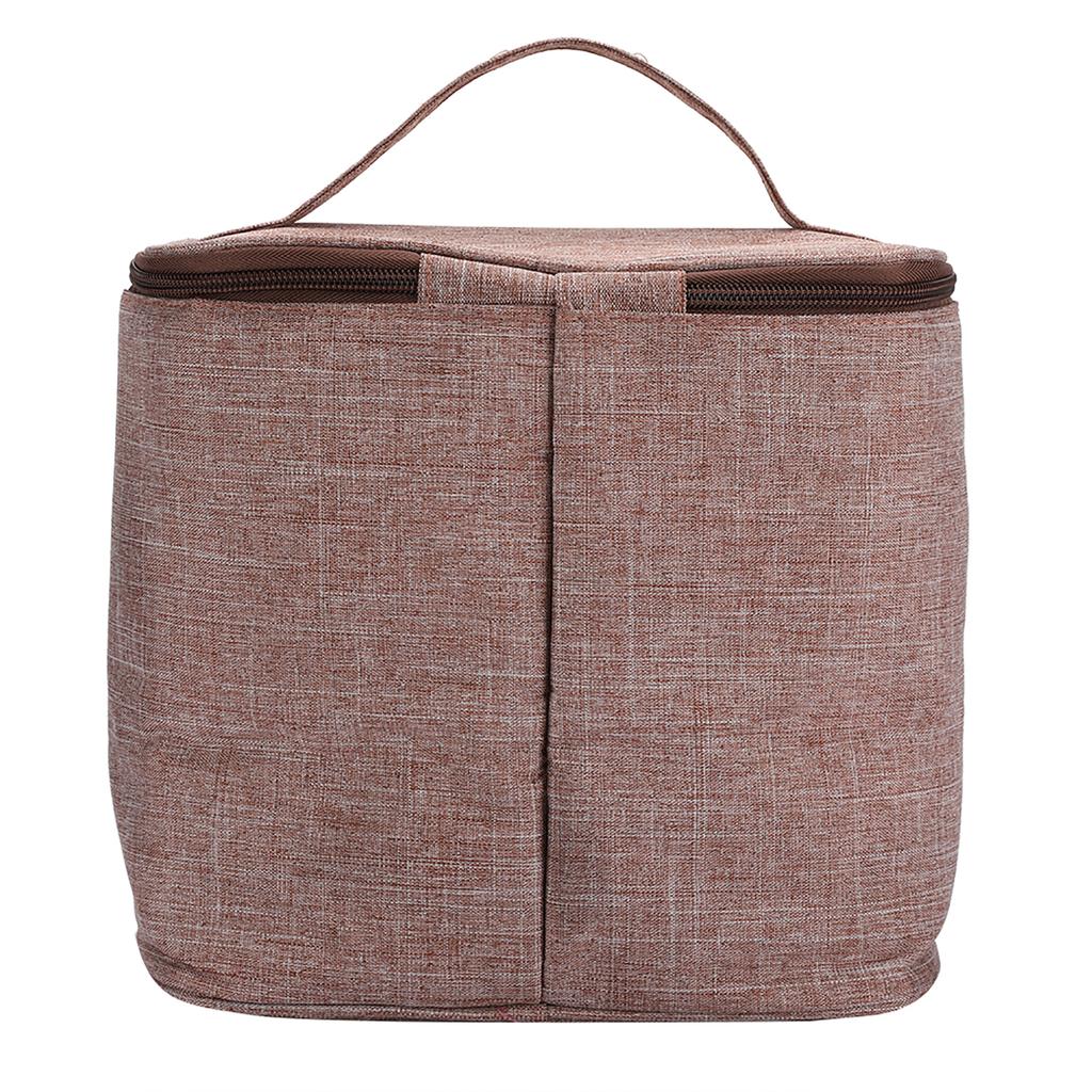 Портативная термосумка для ланча большой вместимости из ткани Оксфорд, водонепроницаемый контейнер для ланча для хранения