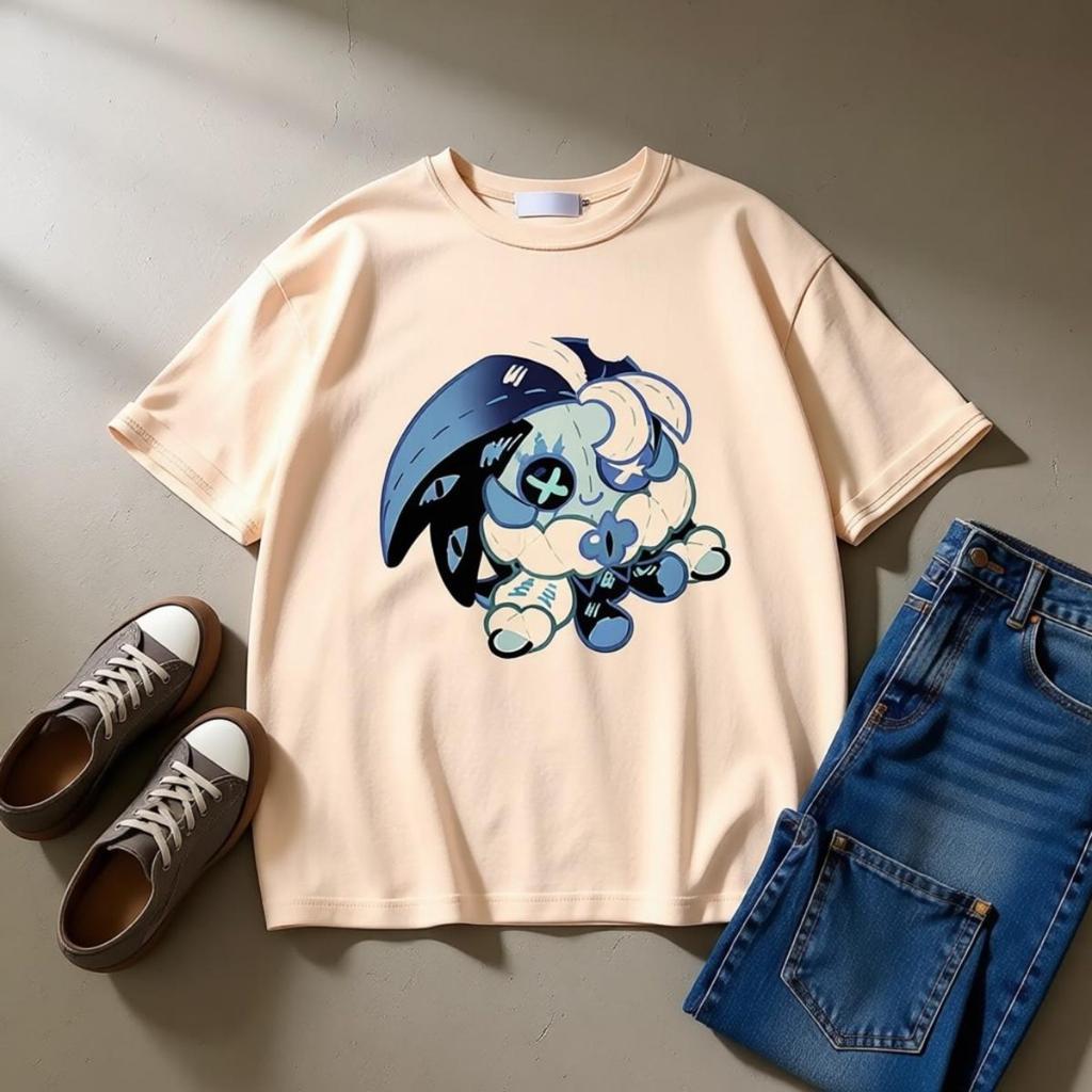 Shadow Milk Cookie T-Shirt Cookie Run Kingdom Top and Tees Gift